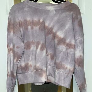 Tie Dye cropped crew neck
